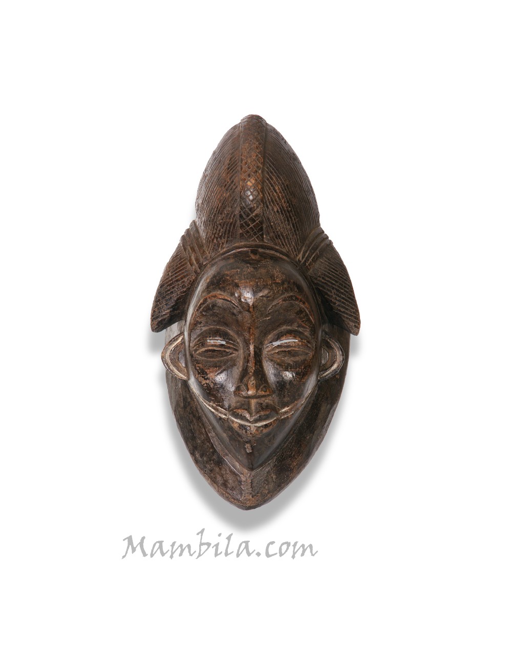 Máscara africana Punu negra