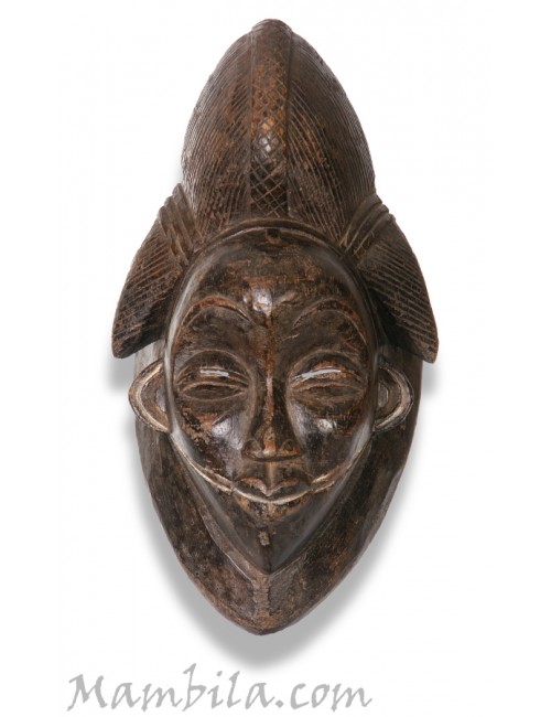Máscara africana Punu negra