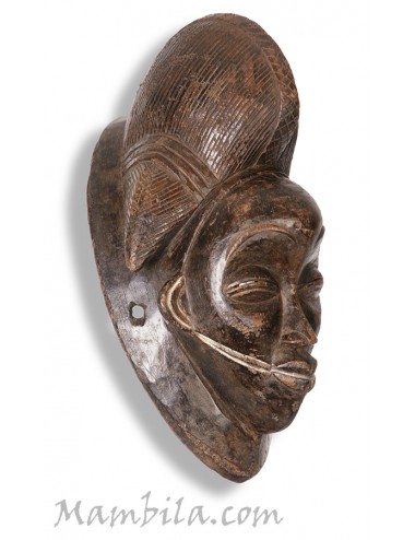Máscara africana Punu negra