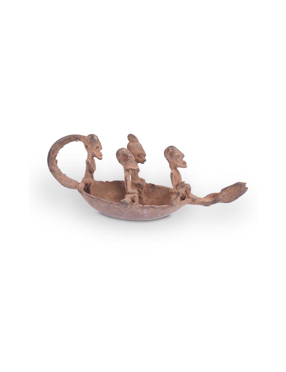 Piragua en bronce Dogon