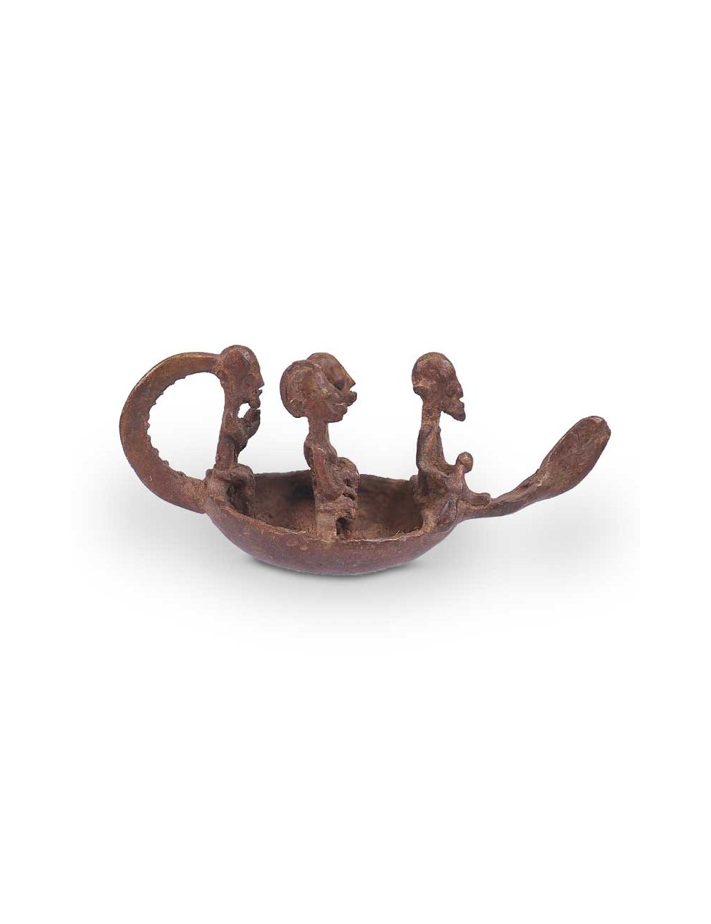 Piragua en bronce Dogon