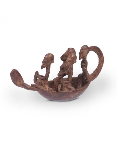 Piragua en bronce Dogon