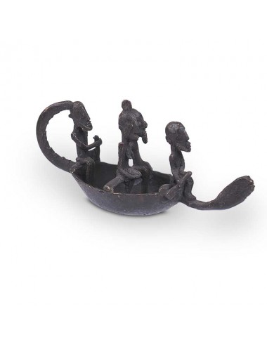 Piragua en bronce Dogon