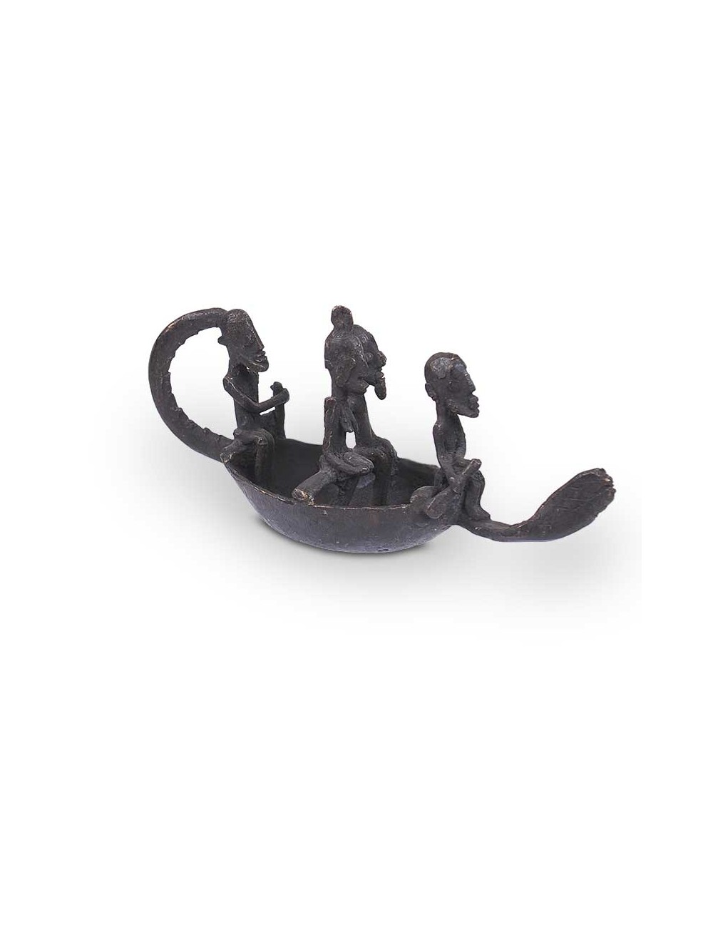 Piragua en bronce Dogon
