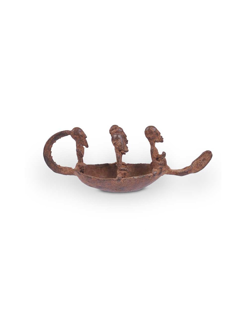 Piragua en bronce Dogon