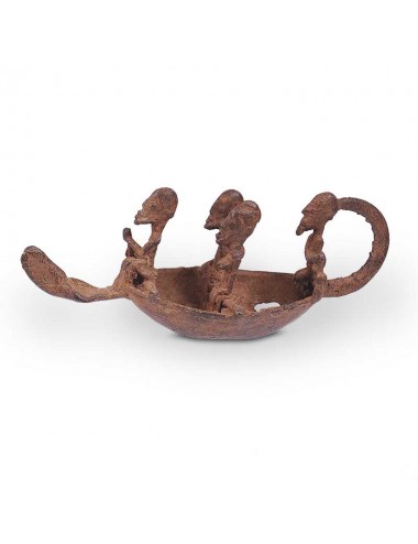 Piragua en bronce Dogon