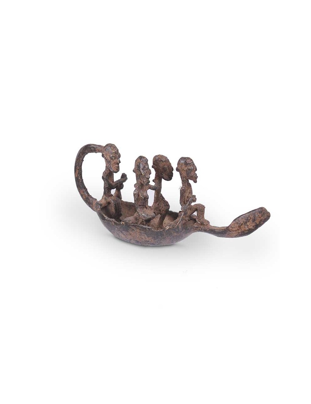 Piragua en bronce Dogon