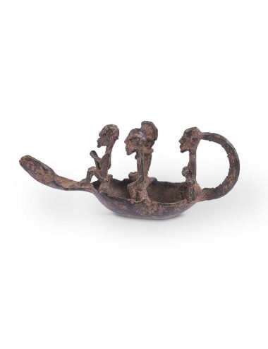 Piragua en bronce Dogon